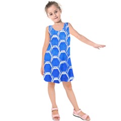 Hexagon Windows Kids  Sleeveless Dress by essentialimage365