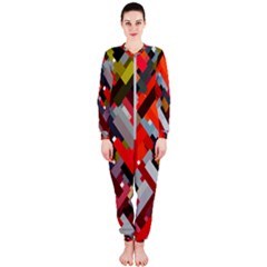 Maze Abstract Texture Rainbow Onepiece Jumpsuit (ladies) 