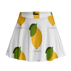 Lemon Fruit Mini Flare Skirt