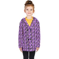 Flowers Into A Decorative Field Of Bloom Popart Kids  Double Breasted Button Coat by pepitasart