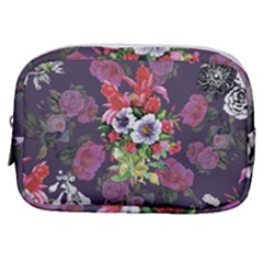 Purple Flowers Make Up Pouch (small) by goljakoff