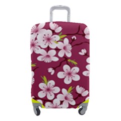 Cherry Blossom Luggage Cover (small) by goljakoff