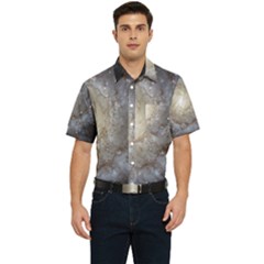 Spiral Galaxy Men s Short Sleeve Pocket Shirt  by ExtraGoodSauce
