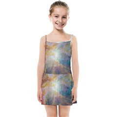 Colorful Galaxy Kids  Summer Sun Dress by ExtraGoodSauce
