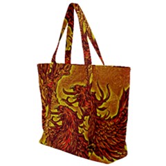 Phoenix Rising Zip Up Canvas Bag by ExtraGoodSauce