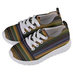 Multicolored Linear Abstract Print Kids  Lightweight Sports Shoes by dflcprintsclothing