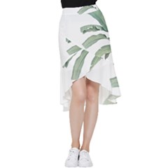 Banana Leaf Frill Hi Low Chiffon Skirt by goljakoff
