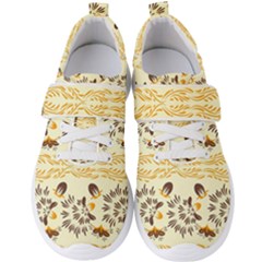 Decorative Flowers Men s Velcro Strap Shoes by Eskimos