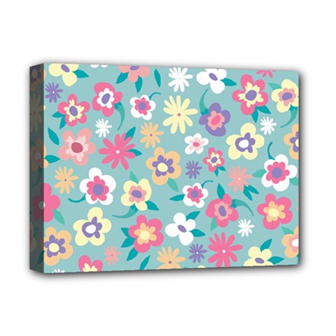 Floral Pattern Deluxe Canvas 16  X 12  (stretched)  by ExtraGoodSauce