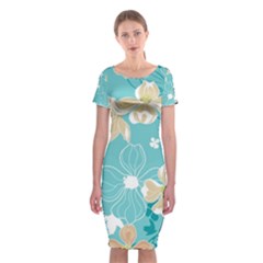 Floral Pattern Classic Short Sleeve Midi Dress by ExtraGoodSauce