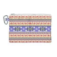 Native American Pattern Canvas Cosmetic Bag (large) by ExtraGoodSauce