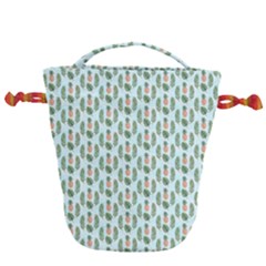 Summer Pattern Drawstring Bucket Bag by ExtraGoodSauce
