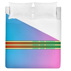 Vaporwave Hack The Planet 4 Duvet Cover (queen Size) by WetdryvacsLair