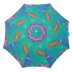 Non Seamless Pattern Blues Bright Straight Umbrellas