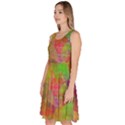 Easter Egg Colorful Texture Knee Length Skater Dress With Pockets View2