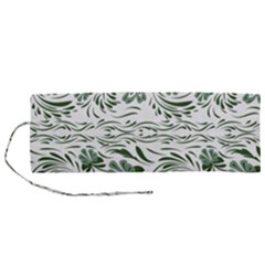 Green Leaves Roll Up Canvas Pencil Holder (m) by Eskimos