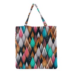 Abstract Triangle Tree Grocery Tote Bag