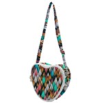 Abstract Triangle Tree Heart Shoulder Bag
