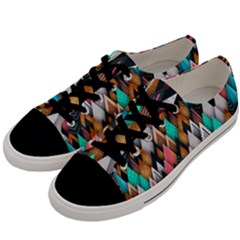 Abstract Triangle Tree Men s Low Top Canvas Sneakers by Dutashop