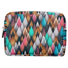 Abstract Triangle Tree Make Up Pouch (medium)