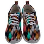 Abstract Triangle Tree Mens Athletic Shoes
