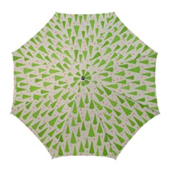 Christmas Green Tree Golf Umbrellas by Dutashop