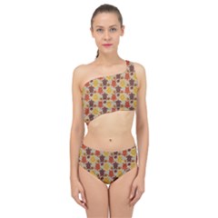 Sea Turtle Sea Life Pattern Spliced Up Two Piece Swimsuit by Dutashop