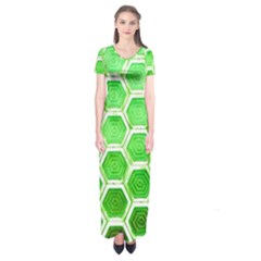 Hexagon Windows Short Sleeve Maxi Dress by essentialimage365