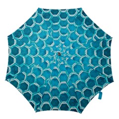 Hexagon Windows Hook Handle Umbrellas (medium) by essentialimage365