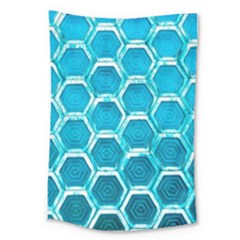 Hexagon Windows Large Tapestry by essentialimage365