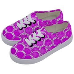 Hexagon Windows Kids  Classic Low Top Sneakers by essentialimage365