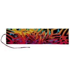 Abstract Jungle Roll Up Canvas Pencil Holder (l) by icarusismartdesigns