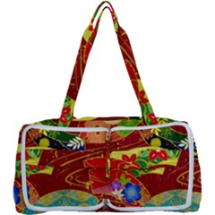 Floral Abstract Multi Function Bag by icarusismartdesigns