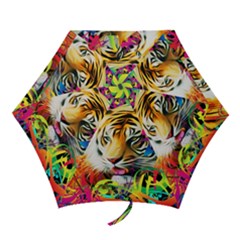Tiger In The Jungle Mini Folding Umbrellas by icarusismartdesigns