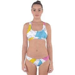 Pineapples Pop Art Cross Back Hipster Bikini Set by goljakoff