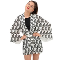 Leopard Long Sleeve Kimono by Sparkle