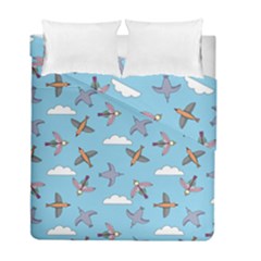Birds In The Sky Duvet Cover Double Side (full/ Double Size) by SychEva