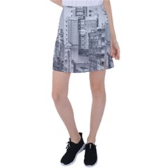 Aerial View Montevideo Uruguay Tennis Skirt by dflcprintsclothing