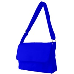 Color Blue Full Print Messenger Bag (l) by Kultjers