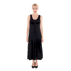 Color Black Sleeveless Maxi Dress