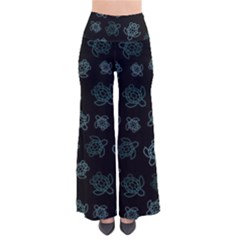 Blue Turtles On Black So Vintage Palazzo Pants by contemporary