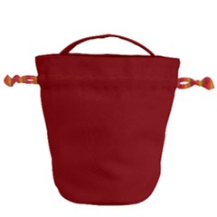 Color Maroon Drawstring Bucket Bag by Kultjers