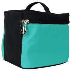 Color Turquoise Make Up Travel Bag (big) by Kultjers