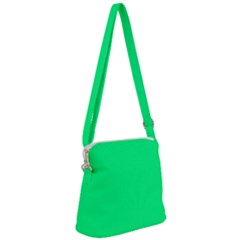Color Spring Green Zipper Messenger Bag by Kultjers