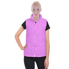 Color Violet Women s Button Up Vest by Kultjers