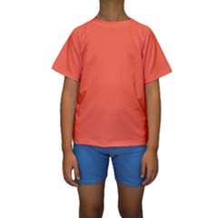 Color Tomato Kids  Short Sleeve Swimwear by Kultjers