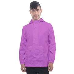Color Orchid Men s Front Pocket Pullover Windbreaker by Kultjers