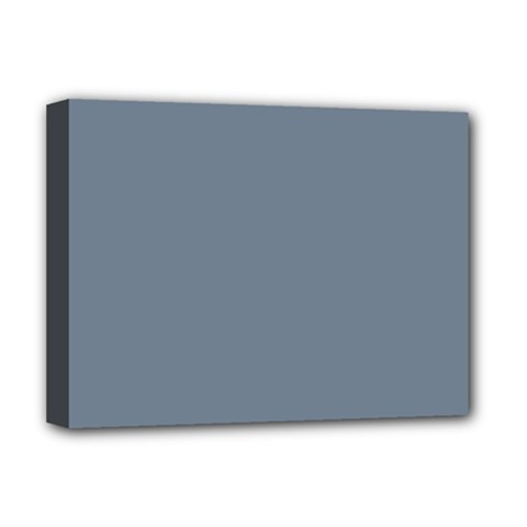 Color Slate Grey Deluxe Canvas 16  X 12  (stretched)  by Kultjers