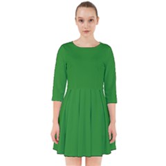Color Forest Green Smock Dress by Kultjers