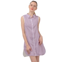 Color Thistle Sleeveless Shirt Dress by Kultjers